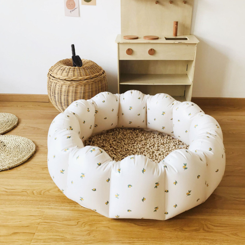 Baby Bath Tub Foldable - Faltbare aufblasbare Babywannen, Schwimmbad, blütenblattförmig, PVC,