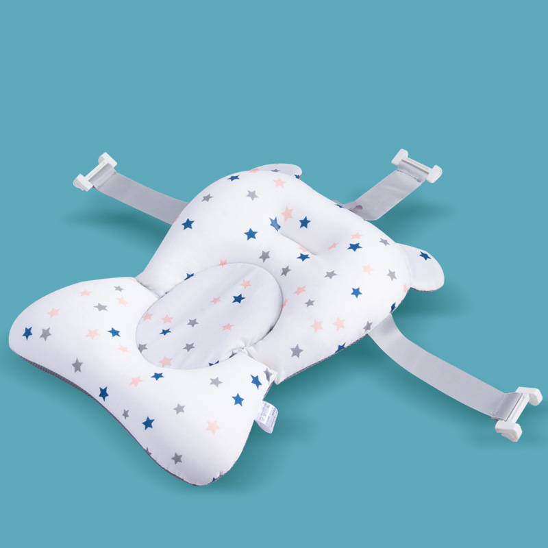 Baby Bath Tub Foldable - Faltbare Baby-Badewanne mit Badematte, Stützsitzkissen für