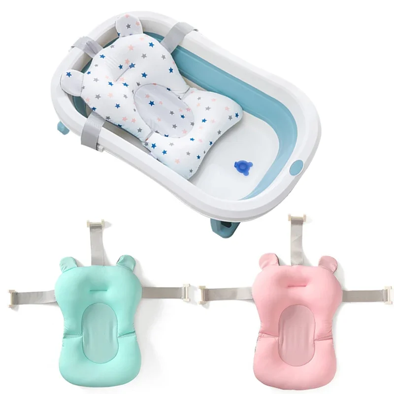Baby Bath Tub Foldable - Baby-Badesitz-Stützmatte, faltbare Badewannenauflage & Badewannenkissen, Stuhl