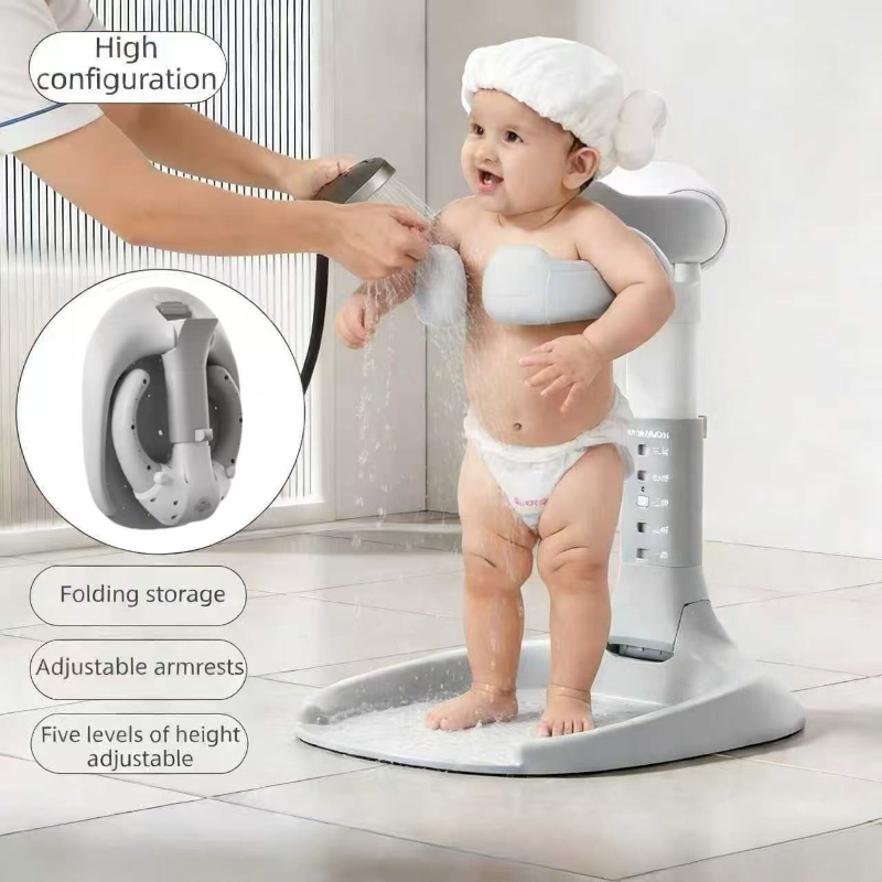 Baby Bath Tub Foldable - Faltbarer Baby-Steh-Duschständer – tragbare Spülwaschstation für
