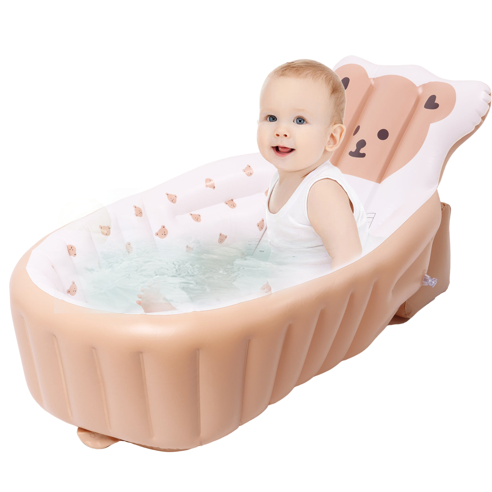 Baby Bath Tub Foldable - PVC Aufblasbare Baby Badewanne Tragbare Cartoon