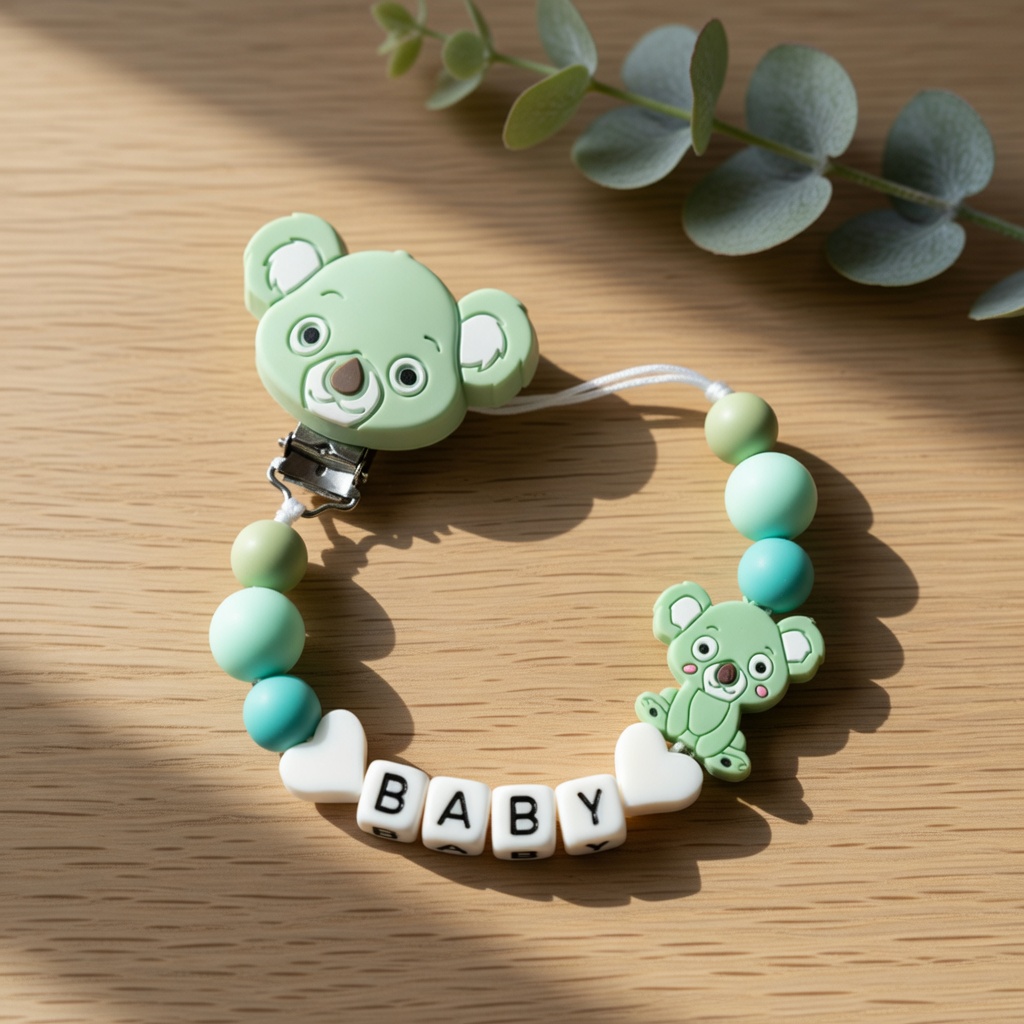 Silikon-Schnullerkette mit Per – Baby Teethers Bewertung und Preis