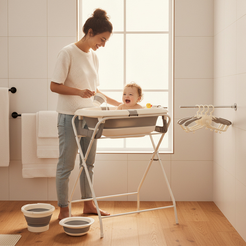 All-in-One faltbares Baby-Bade – Baby Bath Tub Foldable Bewertung und Preis